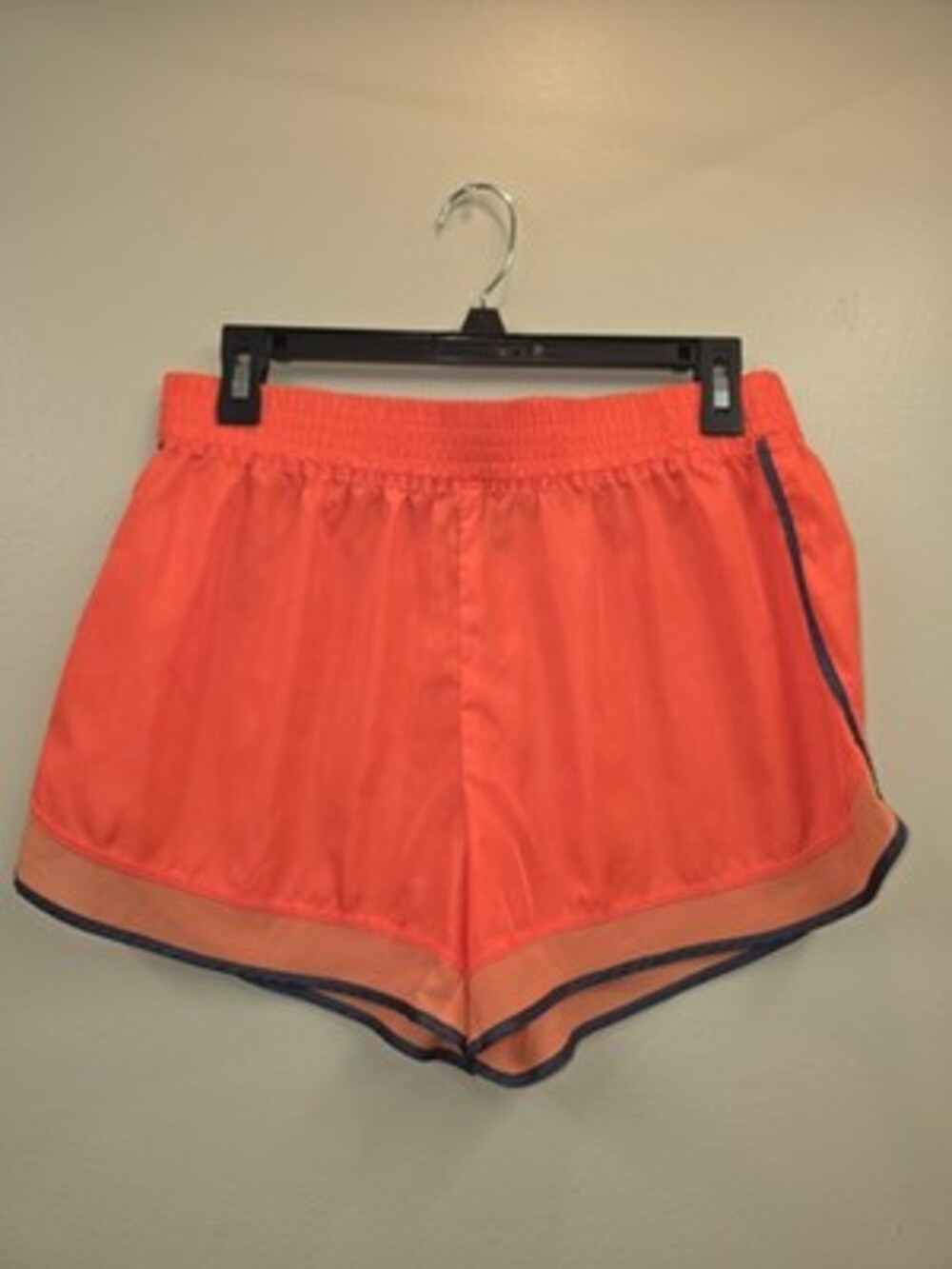 Joe Fresh Active Women's Orange Blue Athletic Shorts Mesh Elastic Waist S
